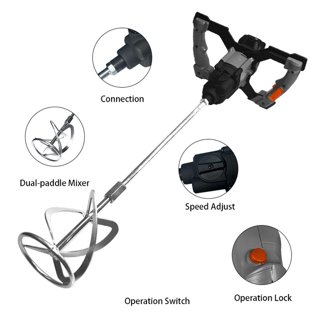 Professioneller bürstenloser elektrischer Farbmischer, elektrischer Betonmischer